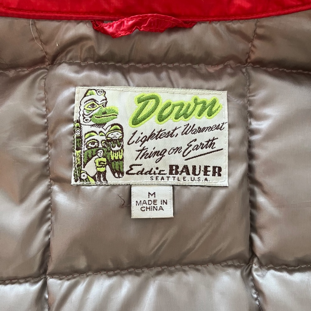 Puffer Jacket  Eddie Bauer Goose Down - Picture 7 of 10